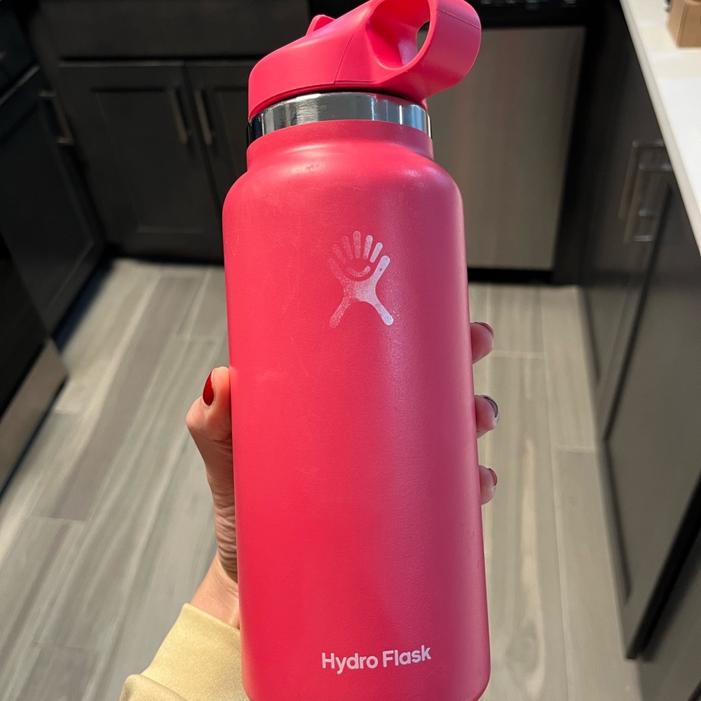 Watermelon 32 oz hydro flask straw lid